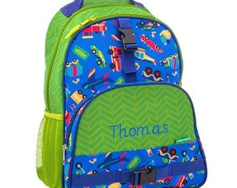 Boys Transportation Backpack Personalized School Bag