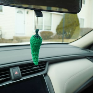 Jalapeno pepper car rear view mirror hanging car decor