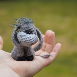 Donkey crochet figurine