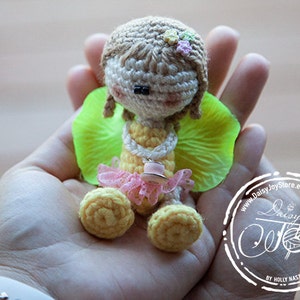 Crochet Tea Fairy doll home decoration unique item Sweet Lovely Knit Doll Fairies Ready to ship