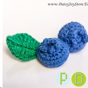 Crochet Blueberry Amigurumi Pattern - Crochet Play Food Pattern - Eco Friendly Kids Toys - Toy Pattern - Crochet PDF Pattern