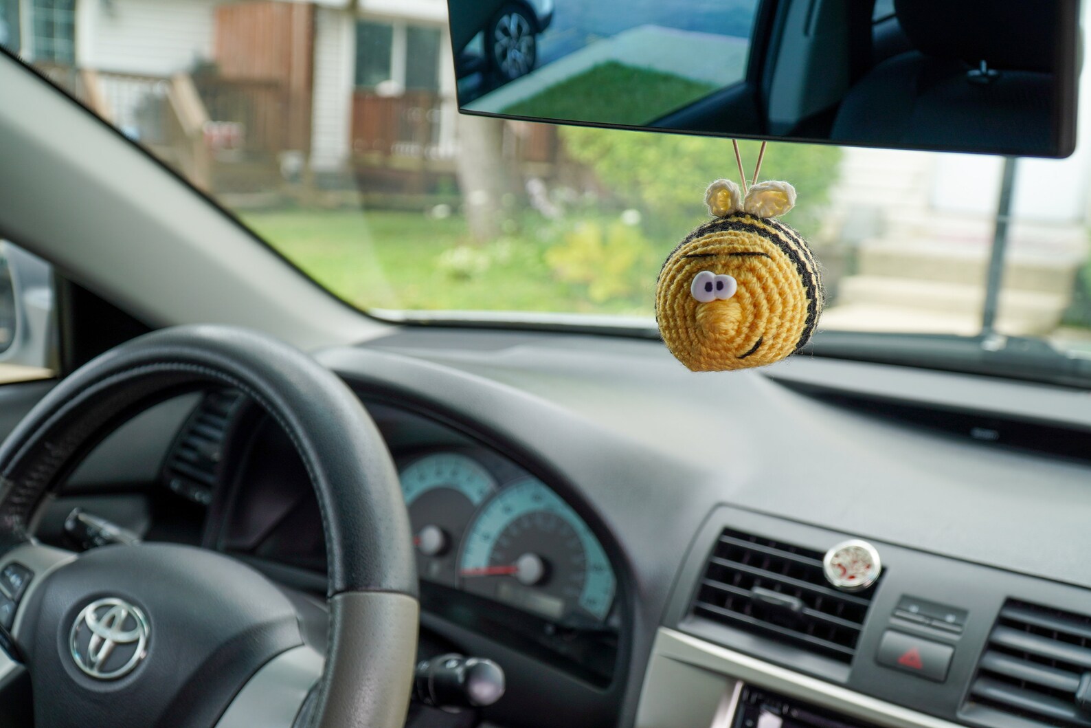 Funny Bee Car Rear View Mirror Bumblebee Funny Gift Bee Happy - Etsy