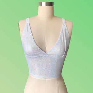 Holographic Bralette Crop Top