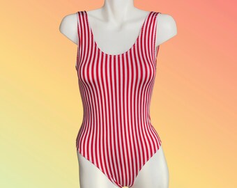 Red Striped One Piece Swimsuit Etsy Denmark Red Striped One Piece Swimsuit Etsy Denmark