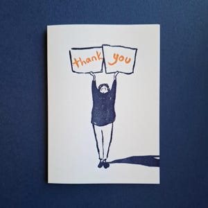 Danke - Grußkarte - Letterpress - Handbedruckt - Blank Innenseite