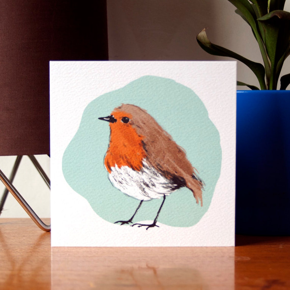 Robin Greetings Card Blank Inside Any Occasion Etsy