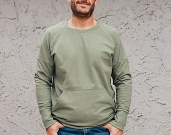SMD Adult Knox Raglan PDF Sewing Pattern, gender neutral sewing pattern, mens sewing pattern, women&#39;s sewing pattern, hoodie sewing pattern