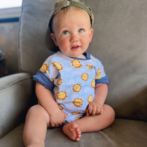 SMD Child/Youth Indigo Romper PDF Sewing Pattern, Children&#39;s Sewing Pattern, Kid&#39;s Sewing Pattern, Dolman Romper Sewing Pattern