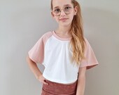 SMD Youth Retro Raglan Top PDF Sewing Pattern, Projector Sewing pattern, Cute sewing pattern, Boys sewing pattern, kids sewing pattern