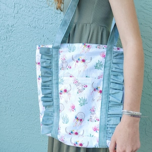 SMD Laguna Tote PDF Sewing pattern, tote bag sewing pattern, bag sewing pattern, purse sewing pattern, accessory sewing pattern, book bag
