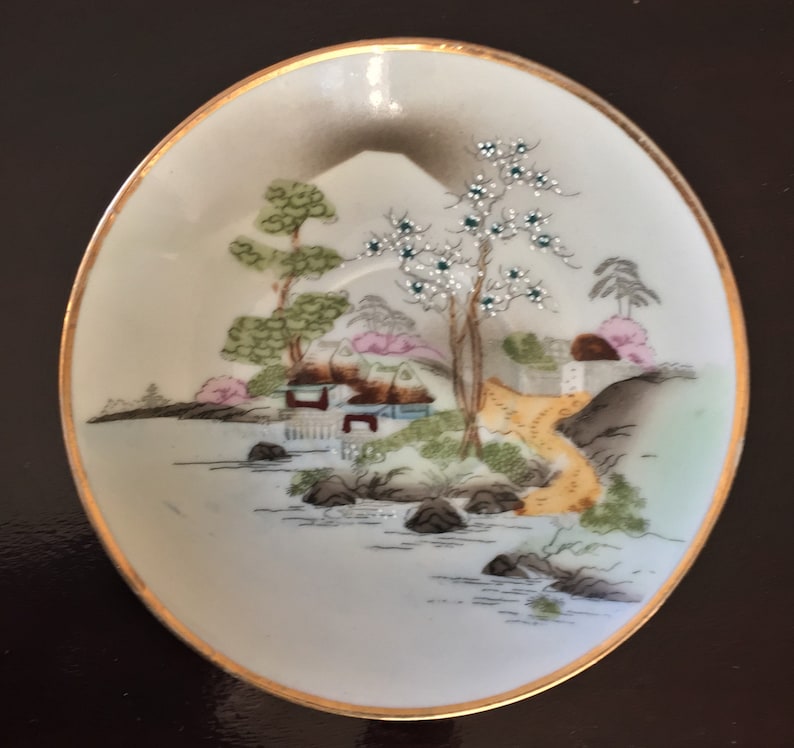 Vintage Antique Japanese Kutani Hand Painted China Porcelain Etsy Canada