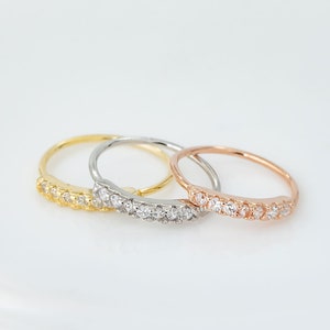 925 Sterling Silver Nose Ring, 22G Nostril Hoop Ring, Helix Earring, Cartilage Earring, 9mm inside Diameter, CZ Accented Nostril Hoop