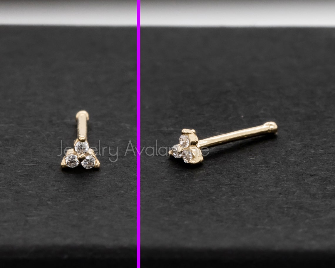 Clou De Nez Coudé En L Or Jaune 9 Carats - Motif Nœud Celtique - Marque Jewellerybox - Neuf Avec étiquettes