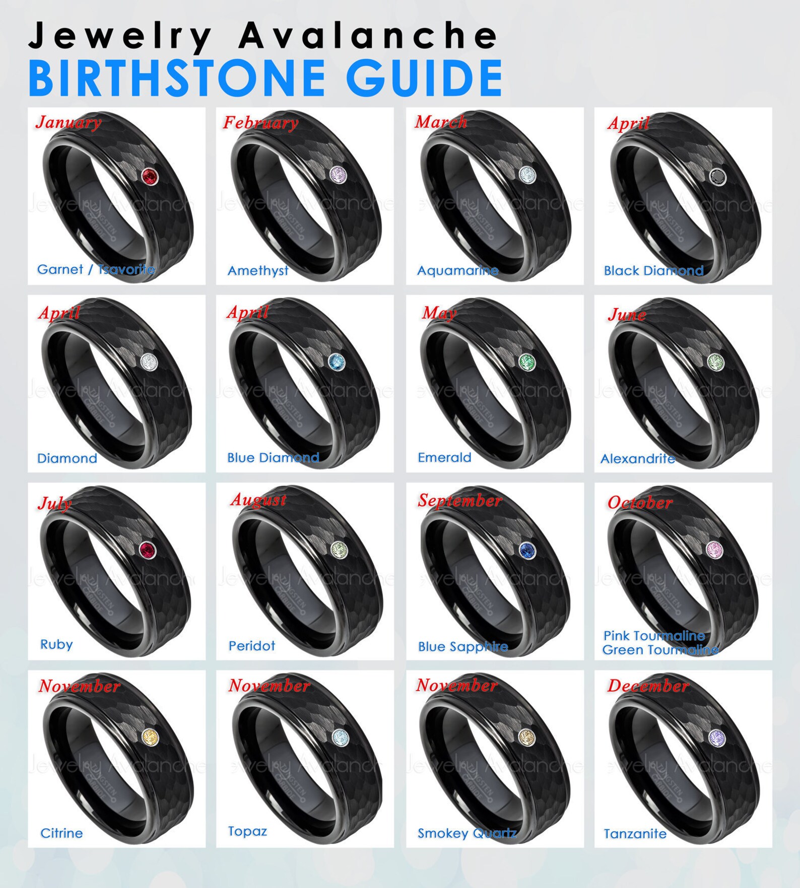 0.07ct Mens Tanzanite Ring Hammered Finish Tungsten Ring Etsy