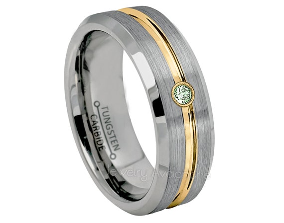 Tungsten birthstone rings deals