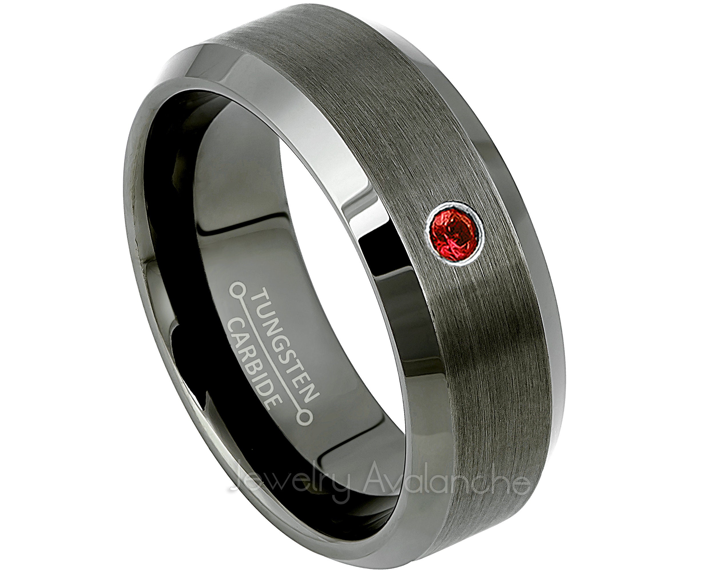 November Birthstone Ring Jewelry Avalanche 0.21ctw Topaz 3-Stone Tungsten Ring 8MM Polished Classic Dome Comfort Fit Tungsten Carbide Wedding Band November Birthstone Ring Jewelry Avalanche 0.21ctw Topaz 3-Stone Tungsten Ring 8MM Polished Classic Dome Comfort Fit Tungsten Carbide Wedding Band