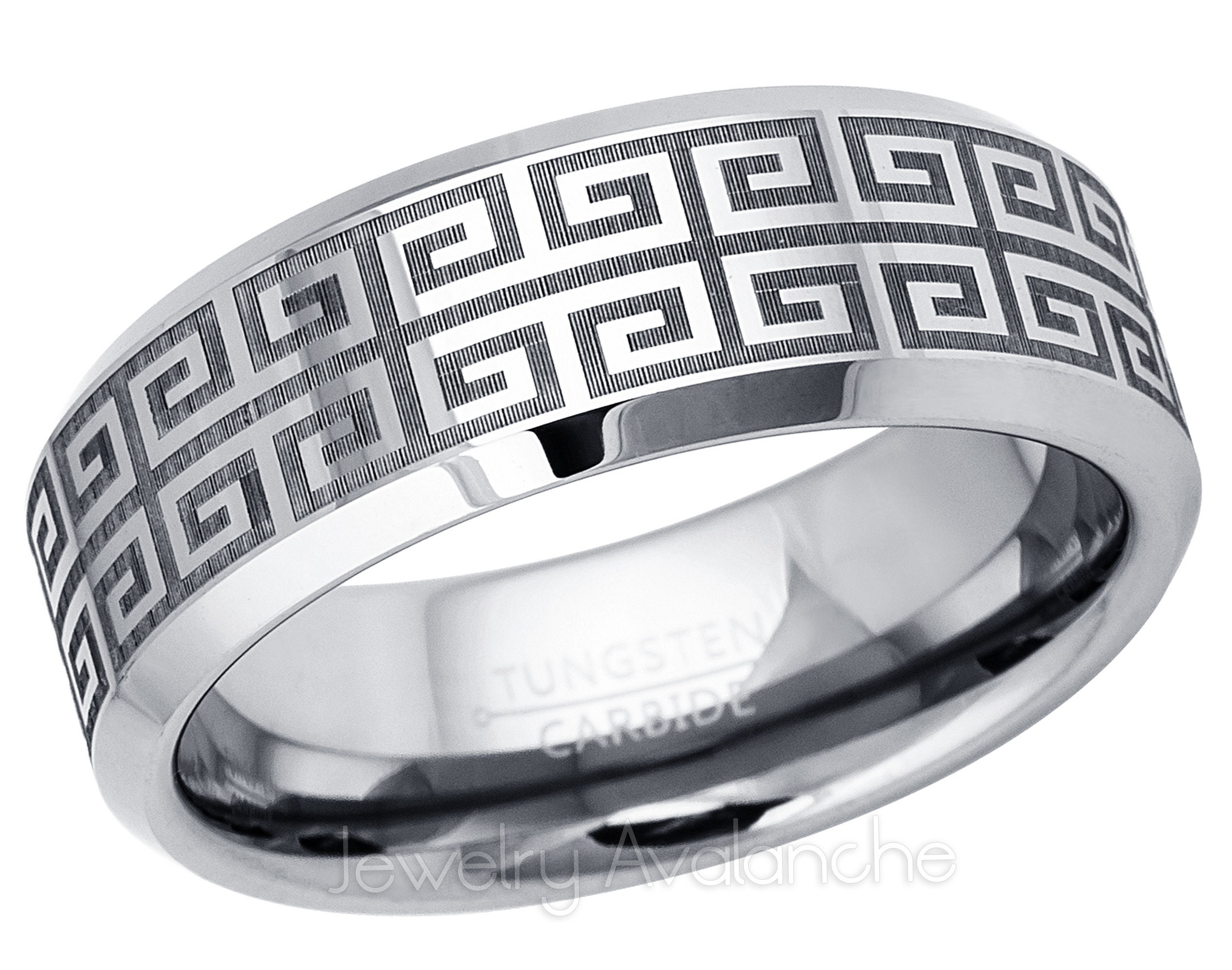 Bague greek key 2025 gravée