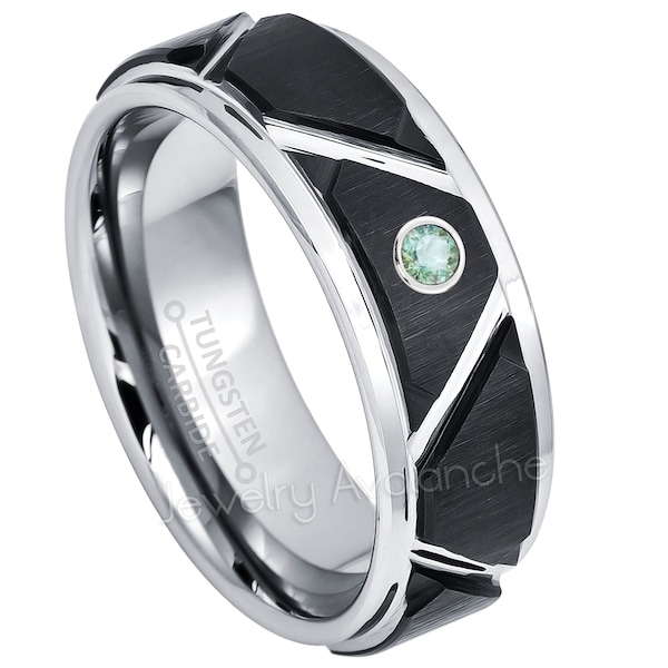 Mens Birthstone Ring Etsy