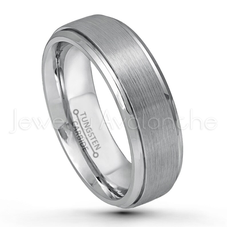7mm tungsten wedding band