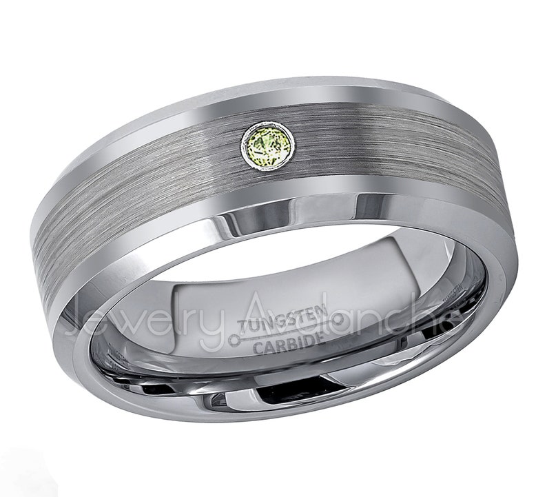 April Birthstone Ring 6MM Comfort Fit White Ion Bevelved Edge Titanium Wedding Band 0.07ct Black Diamond Titanium Ring April Birthstone Ring 6MM Comfort Fit White Ion Bevelved Edge Titanium Wedding Band 0.07ct Black Diamond Titanium Ring