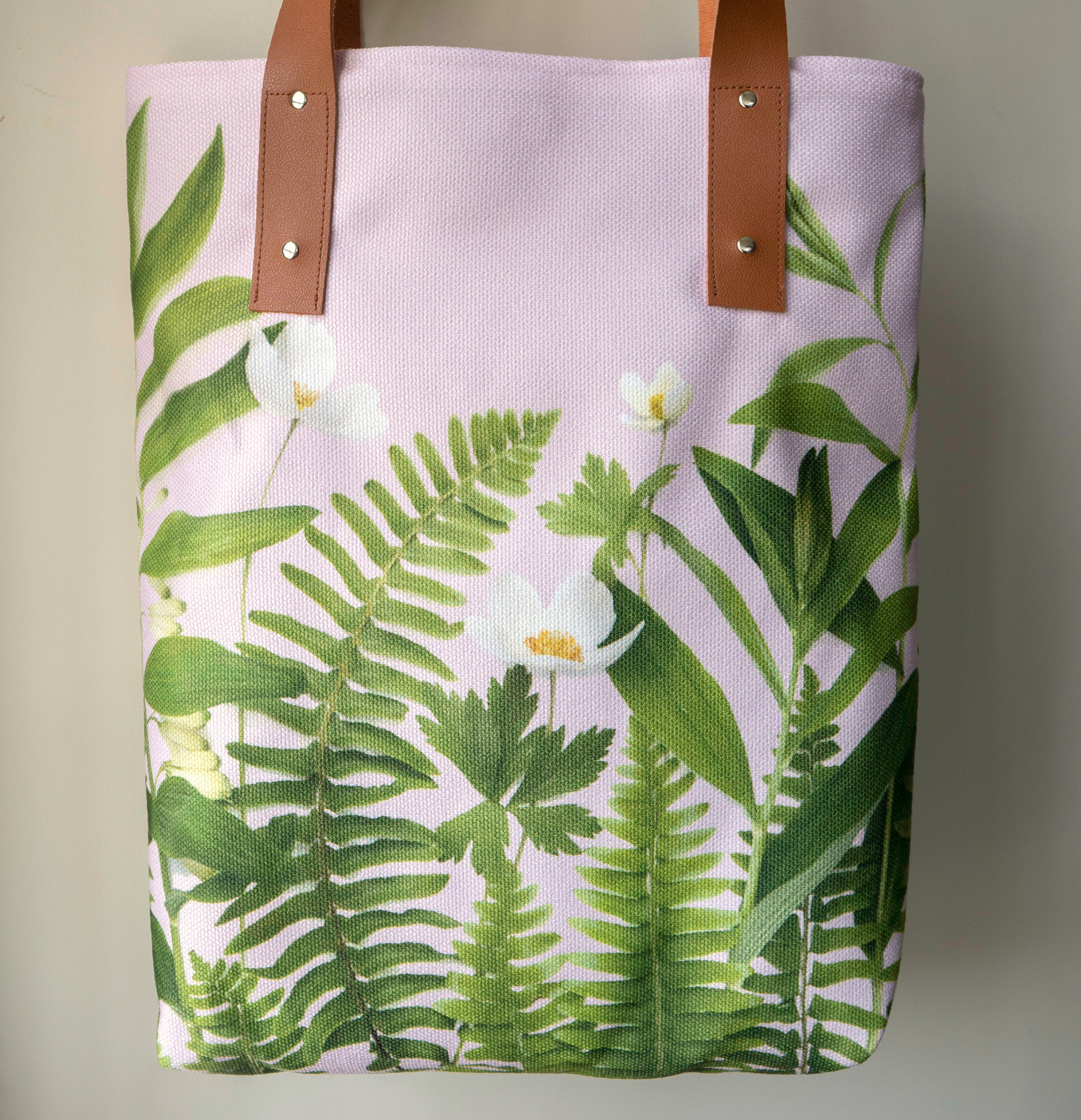 Floral Tote Bag Carry-all Bag Purse Shopper Pink and | Etsy