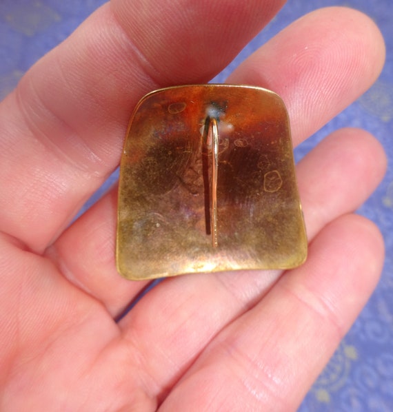 Artisan OOAK Handmade Copper And SterlingPierced … - image 3