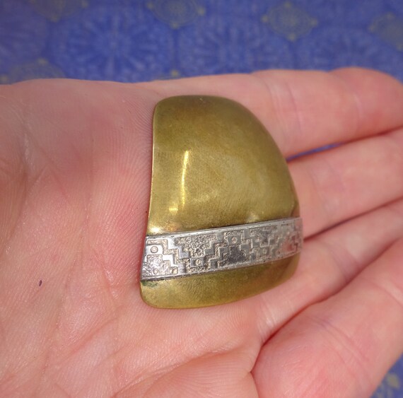 Artisan OOAK Handmade Copper And SterlingPierced … - image 2