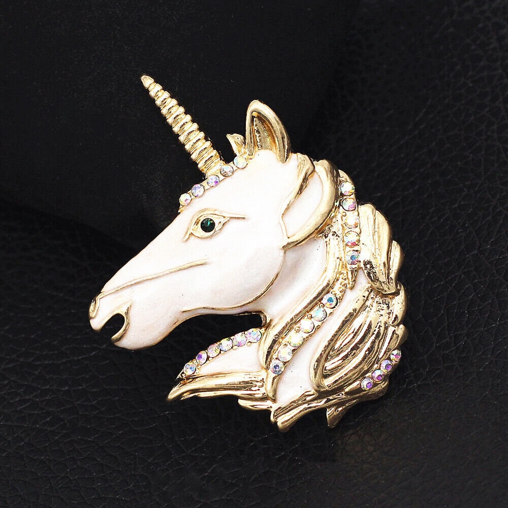 Fairy Tale Unicorn Metal Brooch Pins - Funny Unicorns Store