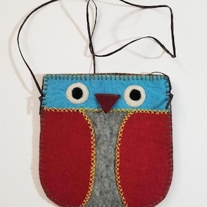 Etnisch wollen etui, 8 x 8 inch, meisjescadeau, tas uilenliefhebber, etnische tas, telefoonhoesje, tasje uil, cadeau voor haar, foto's