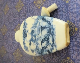 Two Vintage Chinese Porcelain Snuff Bottles, Both In Mint Condition, Gift Her, Him. See Pics, Description