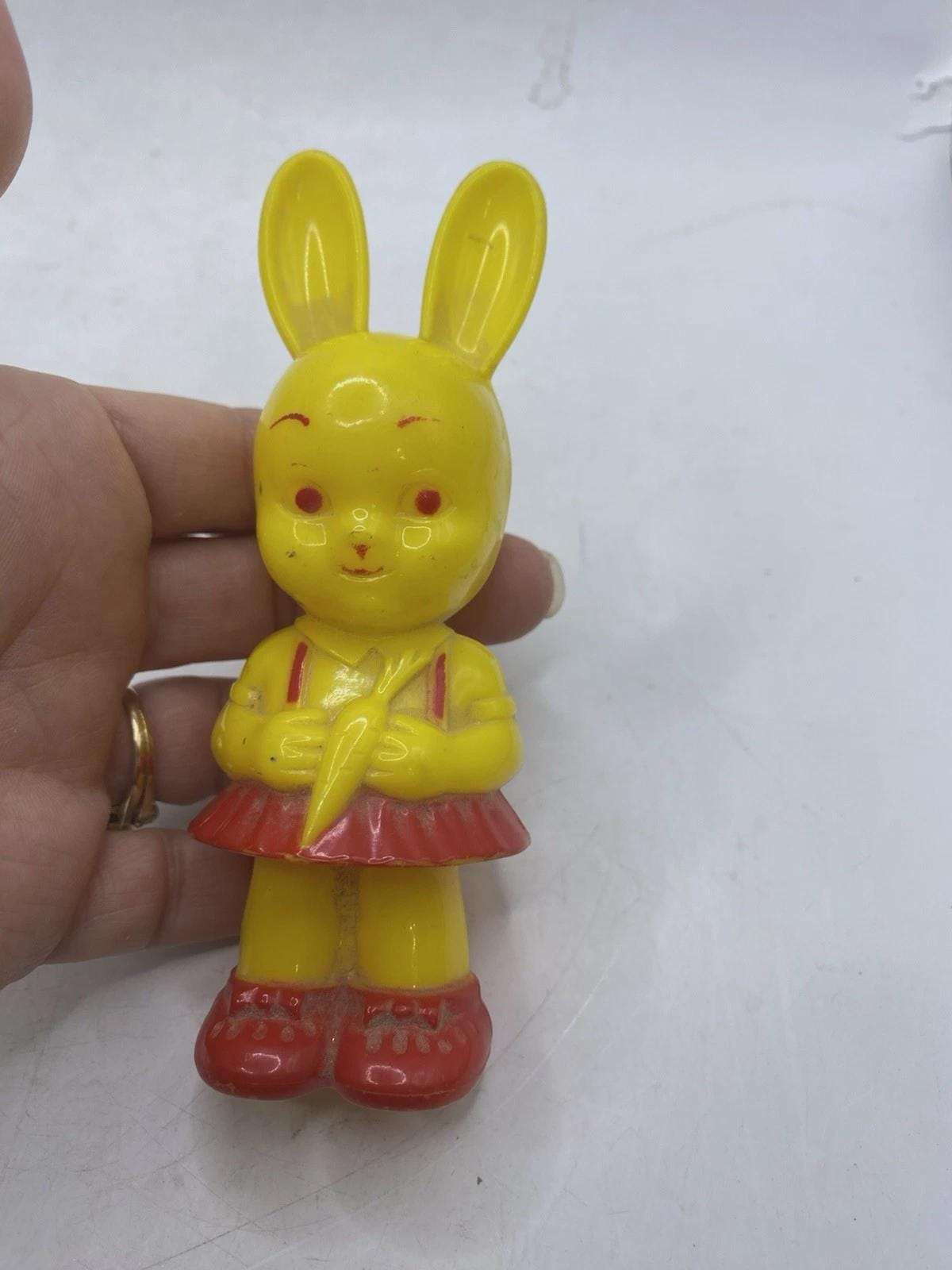 Vintage Knickerbocker Plastic Bunny - Etsy