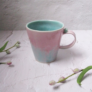 pink cup / ceramic mug by echo of nature