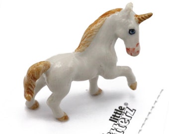 UNICORN HORSE PONY Miniature Porcelain Figurine