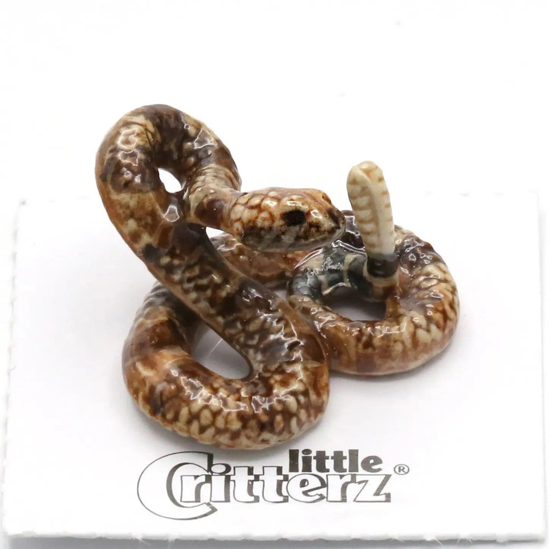 RATTLESNAKE SNAKE Miniature Porcelain Figurine - Etsy