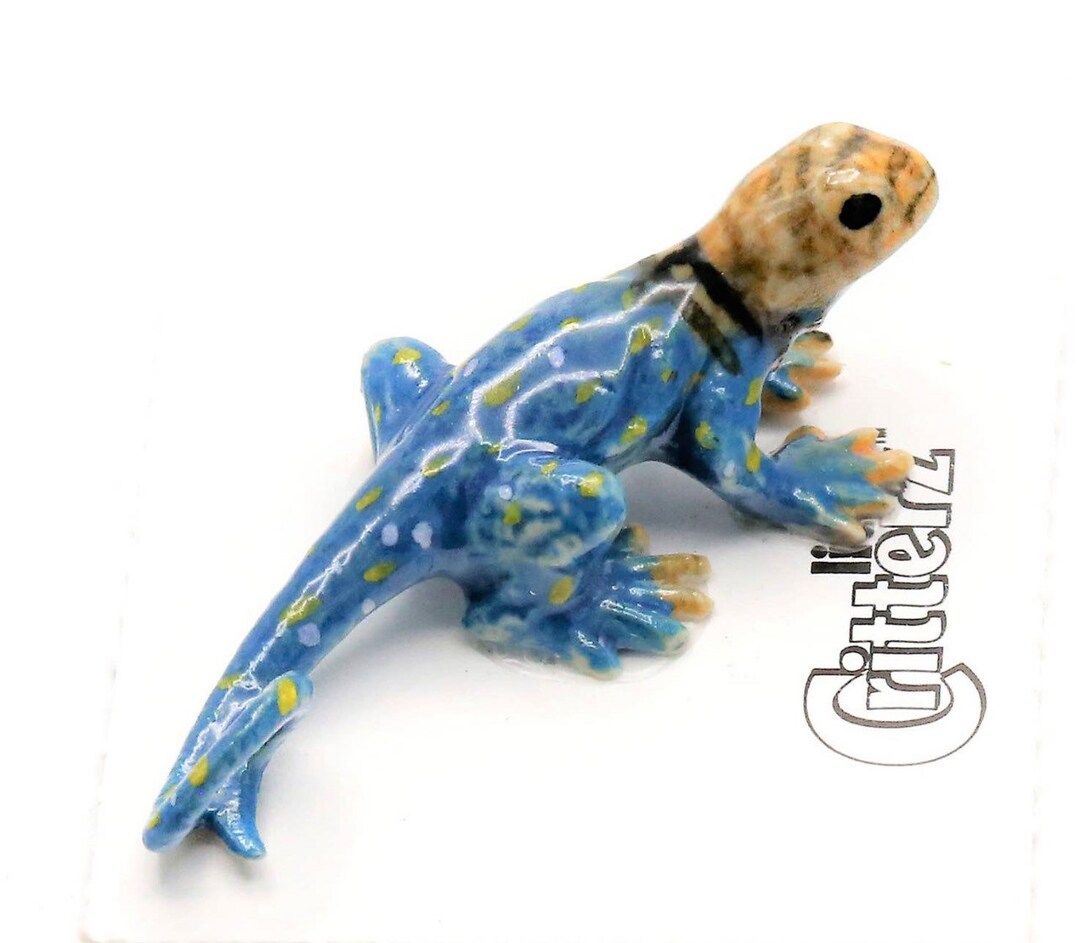 EASTERN COLLARED LIZARD Miniature Porcelain Figurine Etsy