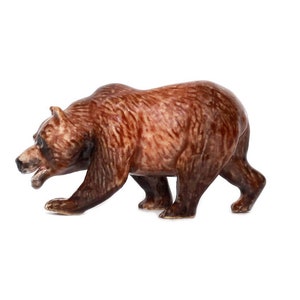 CALIFORNIA BEAR MONARCH Miniature Porcelain Figurine