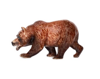 CALIFORNIA BEAR MONARCH Miniature Porcelain Figurine