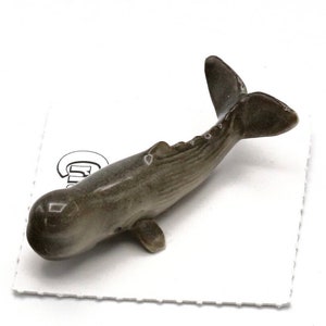 SPERM WHALE Miniature Porcelain Figurine