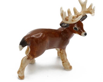 DEER BUCK Miniature Porcelain Figurine