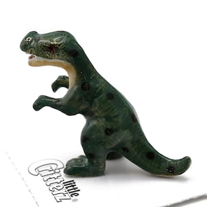 TYRANNOSAURUS REX t rex DINOSAUR Miniature Porcelain Figurine