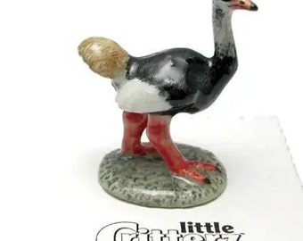 OSTRICH Miniature Porcelain Figurine