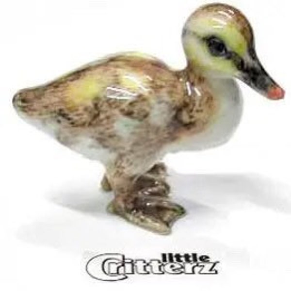 MALLARD DUCKLING Miniature Porcelain Figurine