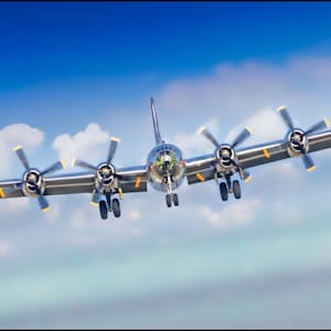 B-29 War Birds WWII Aircraft Art Prints, Doc B-29 Superfortress Art Prints, B-29 Aircraft Photograph Prints, WWII Airplanes Art