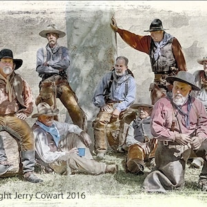 Cowboy Photography, Cowboys Wild West Photography Print, Cowboy Gang Photography Print, Cowboys Wall Art, Western Decor