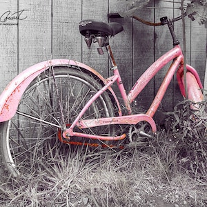 Bicycle Photography, Bicycle Art, Rusty Bicycle Photo, Bike Photograph, Bicycle  Print, Bicycle Fine Art Print, Bike Home Wall Decor