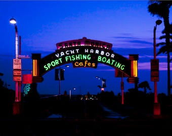 Santa Monica Beach Pier Art Prints, Beach Pier Photography, Beach Art, Pier Wall Art, Beach Pier Fine Art, California Beaches