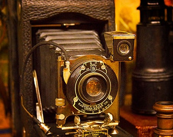 Camera Eastman Kodak Classic Vintage Antique Camera Fine Art Photography Print, Kodak Folding Pocket Camera Art Print