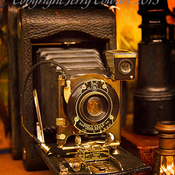 Camera Eastman Kodak Classic Vintage Antique Camera Fine Art Photography Print, Kodak Folding Pocket Camera Art Print