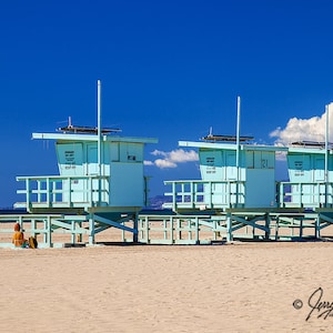 Lifeguard Stand Photography, Lifeguard Station Photography, Venice Beach California Fine Art Photography, Beach Art, Lifeguard Beach Decor