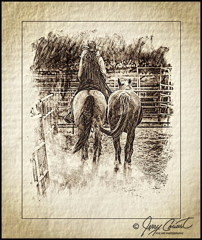 Cowboy Photography Print, Cowboy Life Picture, Horse Wall Decor, Cowboy Horse Photography Print, Cowboy Photo Wall Print